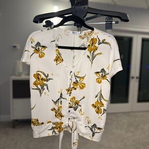 Ricki's White and Yellow Floral Blouse